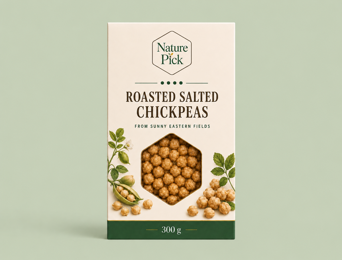 Rostade och saltade kikärtor 300 g – Nature Pick