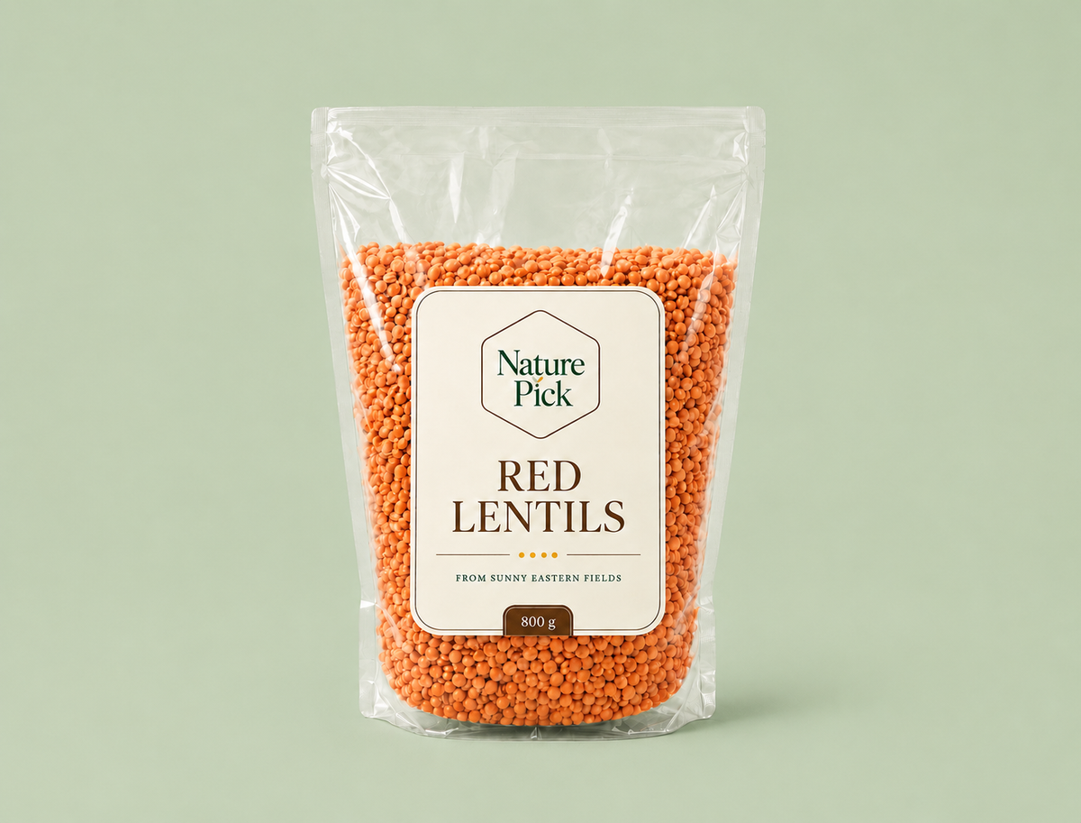 Röda linser 800 g – Nature Pick