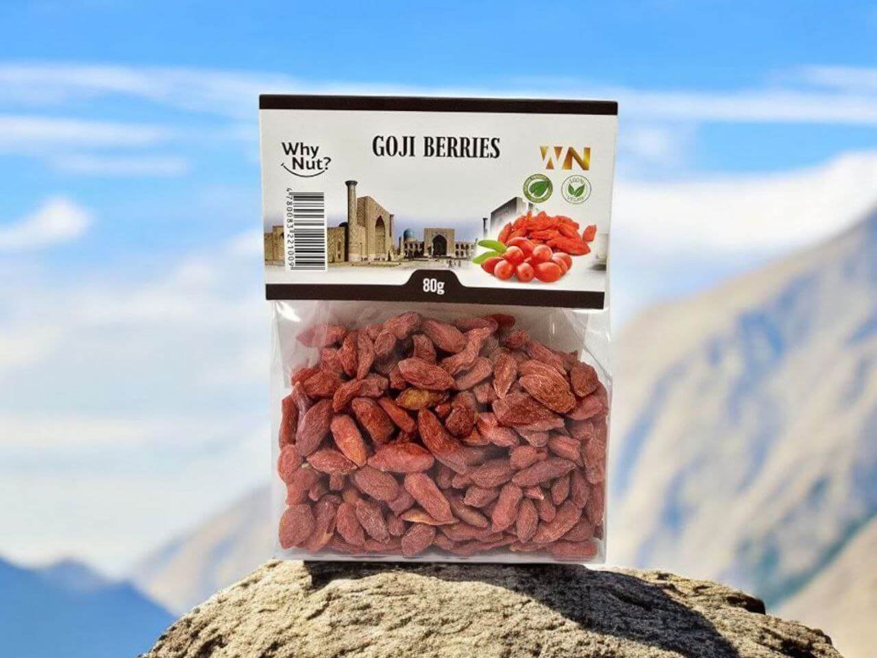 Dried goji berries from Nature Pick Market, a nutritious superfood packed with antioxidants, essential vitamins, and minerals, perfect for boosting energy and improving mood.
