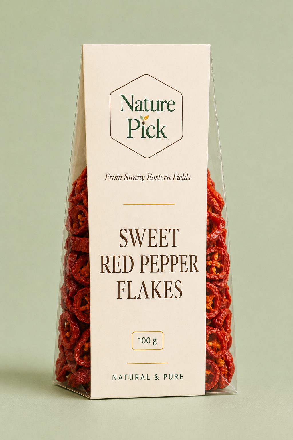Söta röda paprikaflingor 100 g – Nature Pick