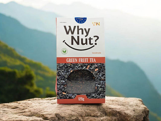 Nature Pick Market Grönt Fruktte - refreshing green tea with apple, saffron, and strawberry aroma, perfect for a soothing beverage.